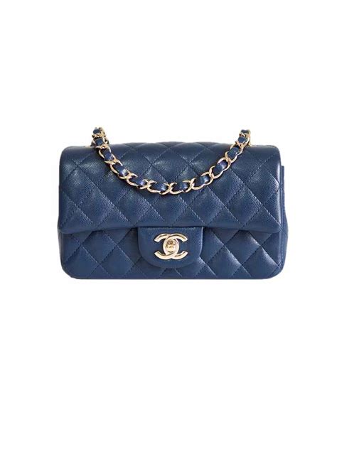 chanel blue mini